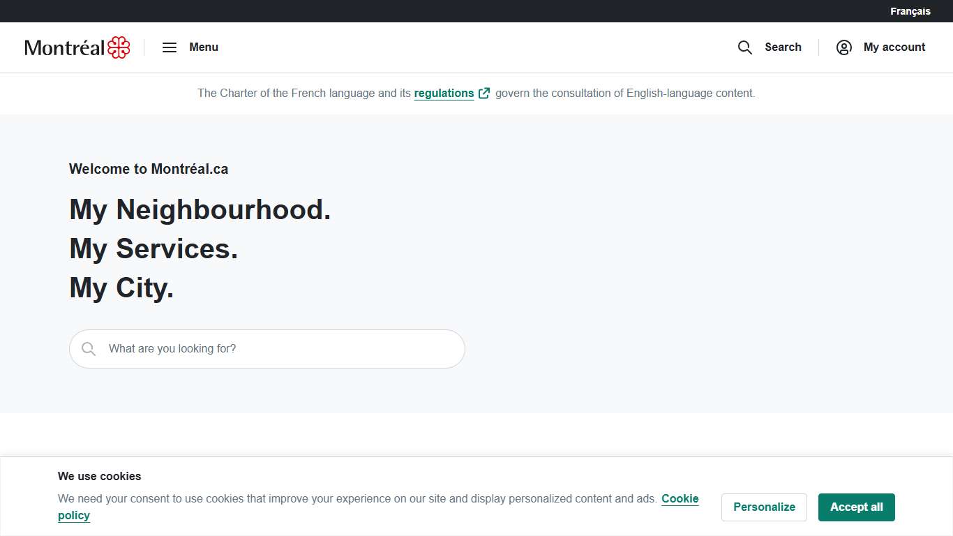 Welcome to Montréal.ca Ville de Montréal